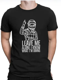 Leave Me Alone T-Shirt Zwart Wit - Diverse Maten