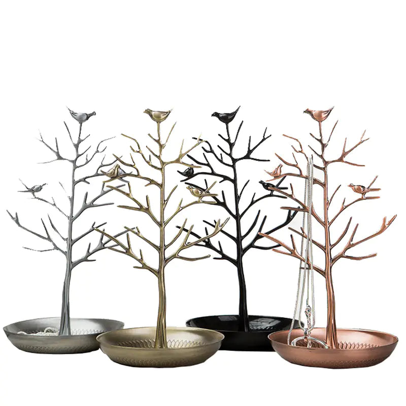 Sieradenboom met Vogels / Sieradenstandaard / Sieradenhouder - Diverse Kleuren