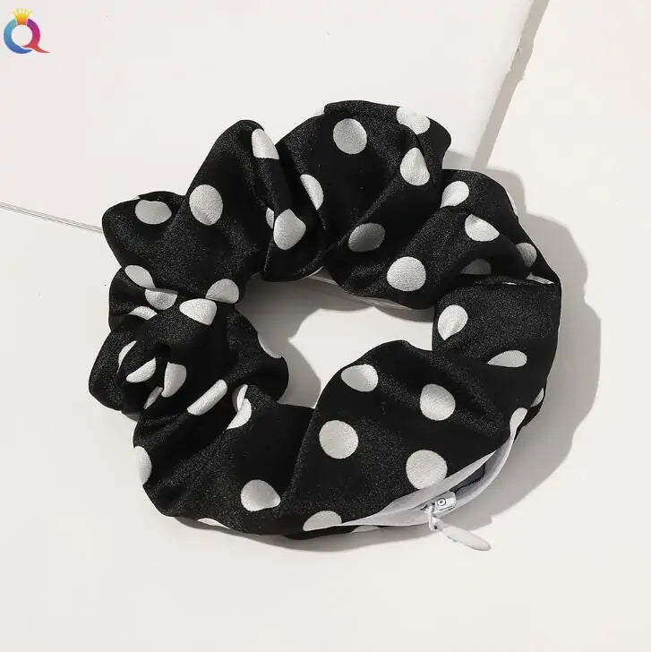 Scrunchie met Rits - Diverse Kleuren