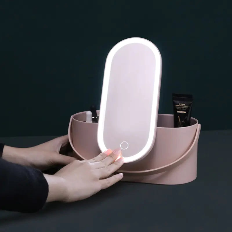 Make-up Organizer met Spiegel - Diverse Kleuren