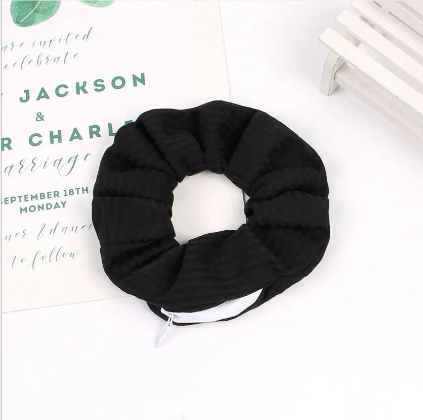 Scrunchie met Rits - Diverse Kleuren
