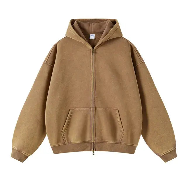 Hoodie met Rits / Warm Vest met Capuchon - Diverse Kleuren