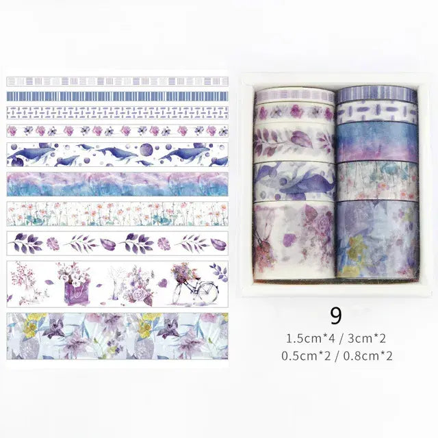 Washi Tapes 10 Stuks in 5 Verschillende Beedtes - Diverse Varianten