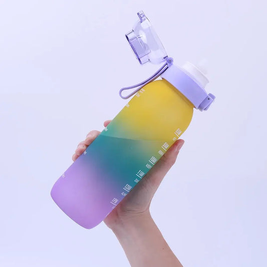 Waterfles 1000ml met 7 Geurpods / Drinkfles Water Bottle Bidon - Diverse Kleuren
