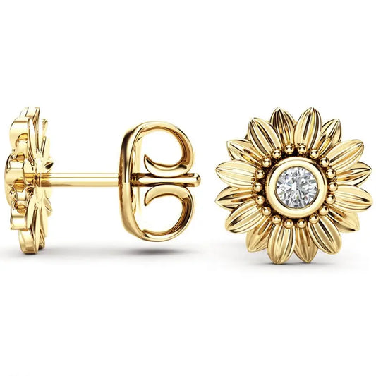 Sunflower Stud Oorbellen - Diverse Kleuren
