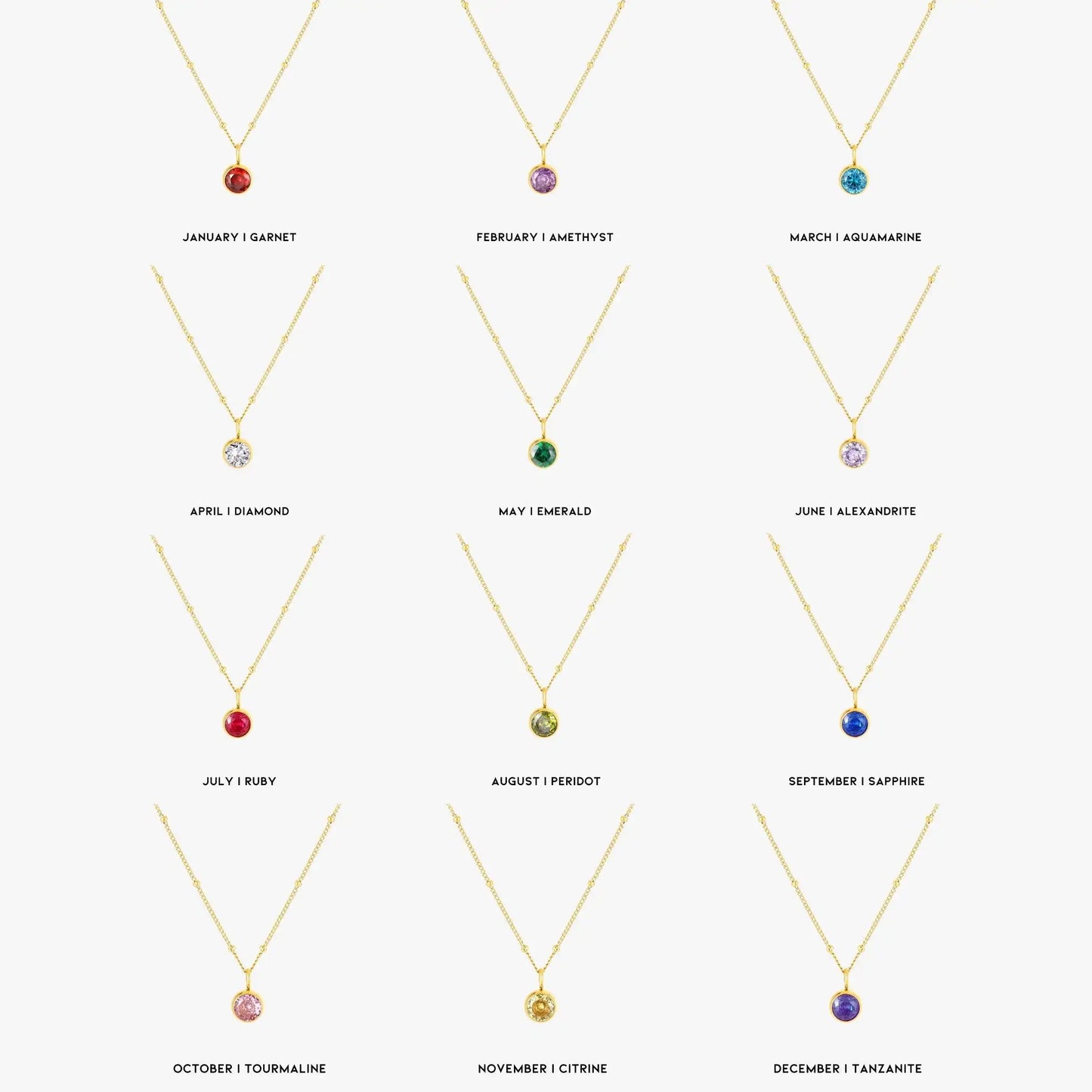 Birthday Necklace - Diverse Varianten