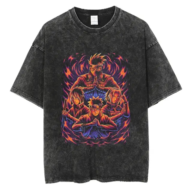 Zwart T-Shirt met Print - Diverse Varianten