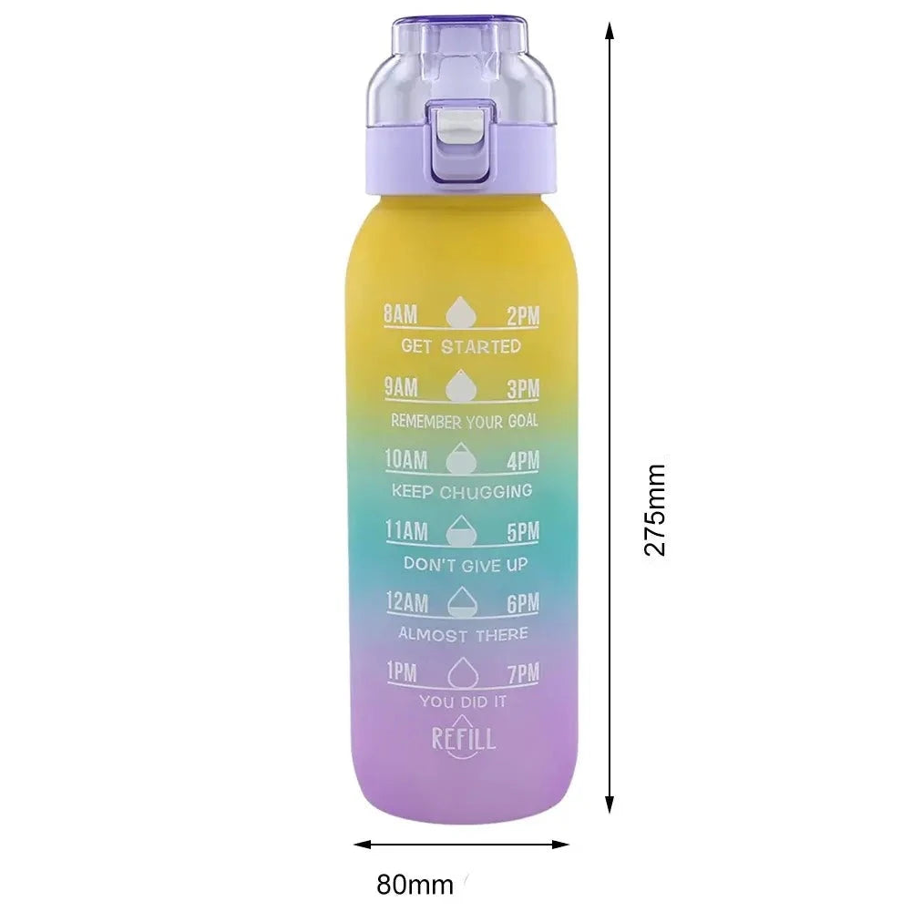 Waterfles 1000ml met 7 Geurpods / Drinkfles Water Bottle Bidon - Diverse Kleuren