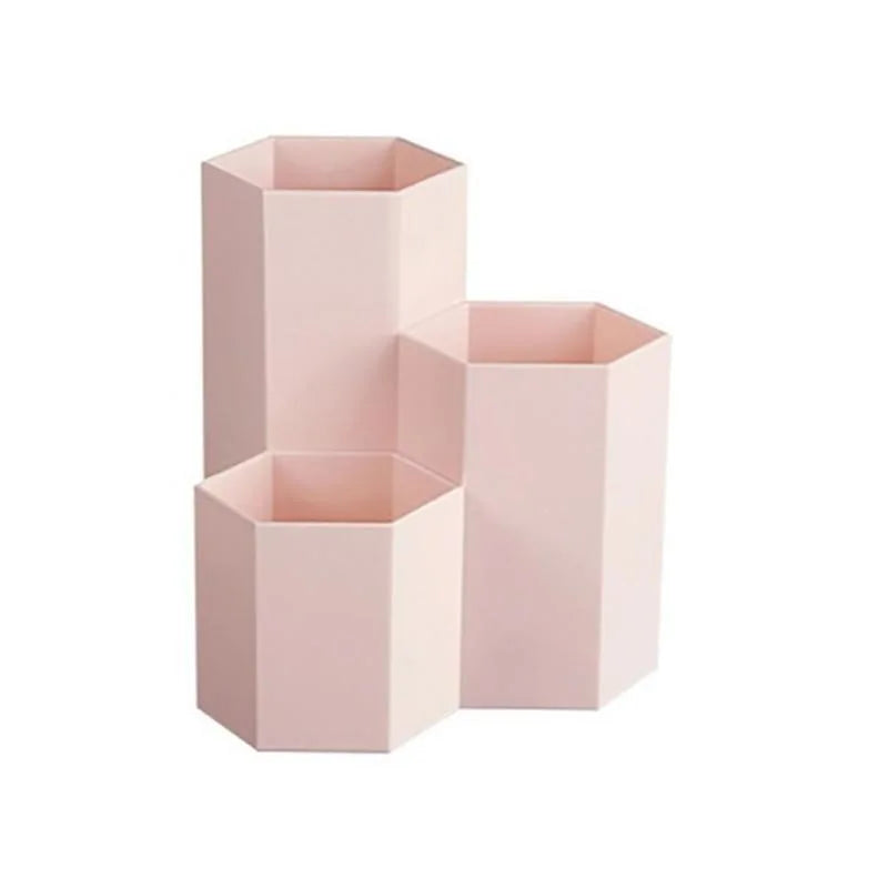 Pennenbak met 3 Vakken / Make-Up Kwasten Organizer - Diverse Kleuren