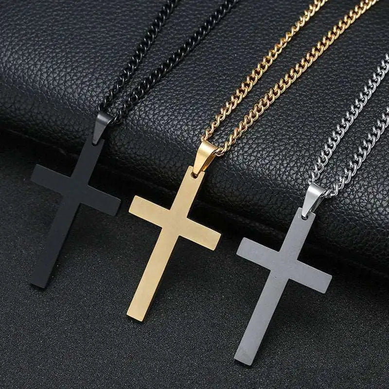 Ketting met Kruis Goud Zilver Zwart Accessoires - Diverse Varianten