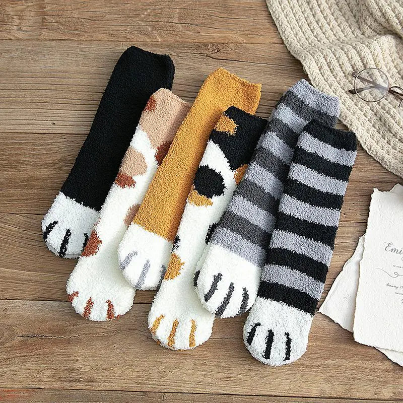 Fluffy Sokken met Print 3 Paar - Diverse Varianten