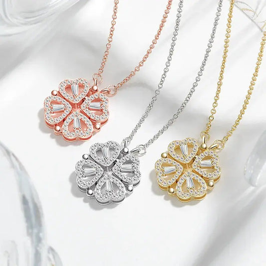 Halsketting met Magnetische Hartjes - Diverse Kleuren