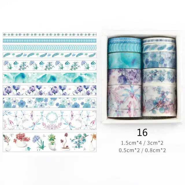Washi Tapes 10 Stuks in 5 Verschillende Beedtes - Diverse Varianten