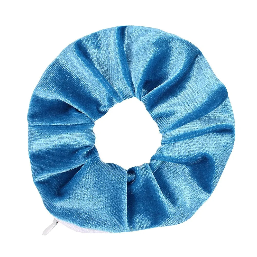 Scrunchie met Rits - Diverse Kleuren
