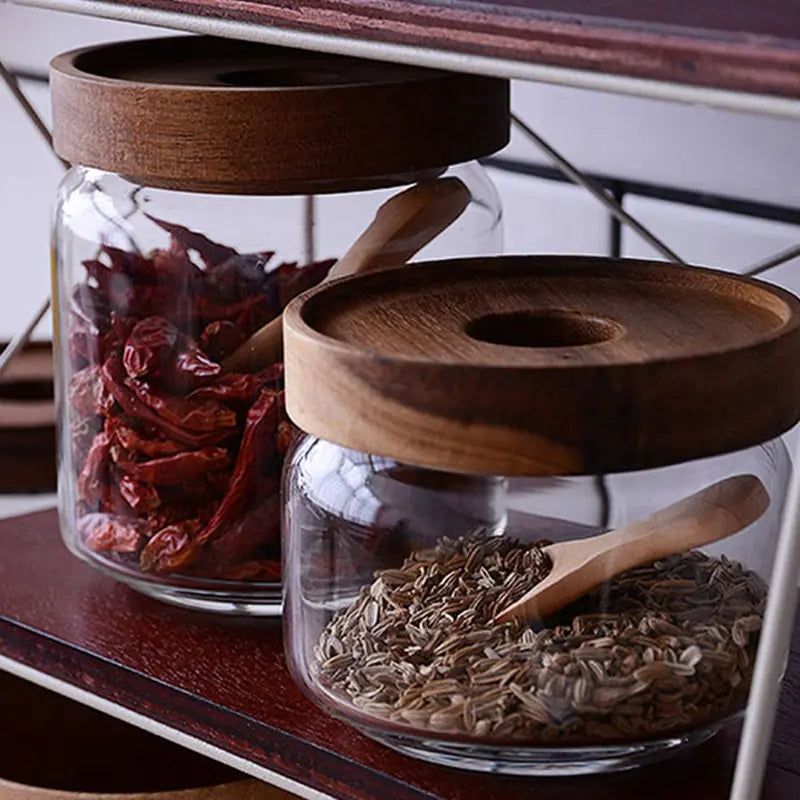 Mini Houten Lepels 4 Stuks - Diverse Kleuren