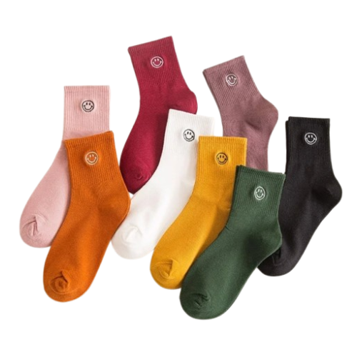 Happy Smiley Sokken - Diverse Kleuren