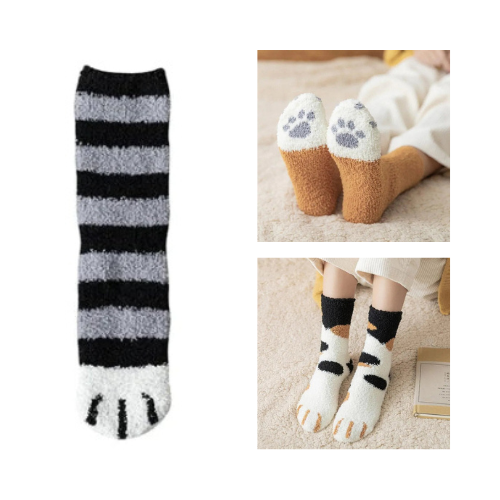 Fluffy Sokken met Print 3 Paar - Diverse Varianten