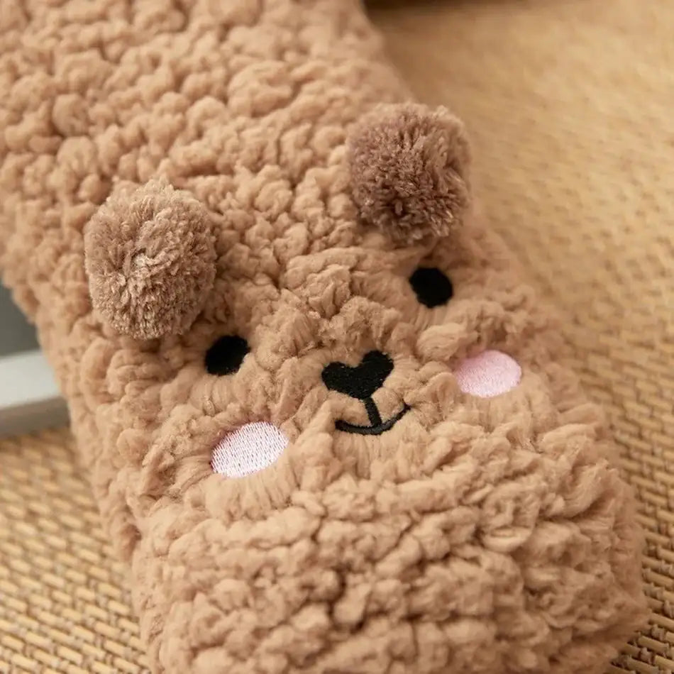 Fluffy Sokken - Lichtbruin