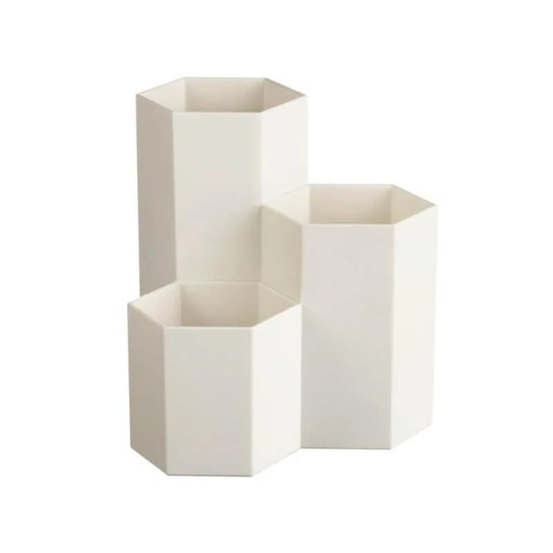 Pennenbak met 3 Vakken / Make-Up Kwasten Organizer - Diverse Kleuren