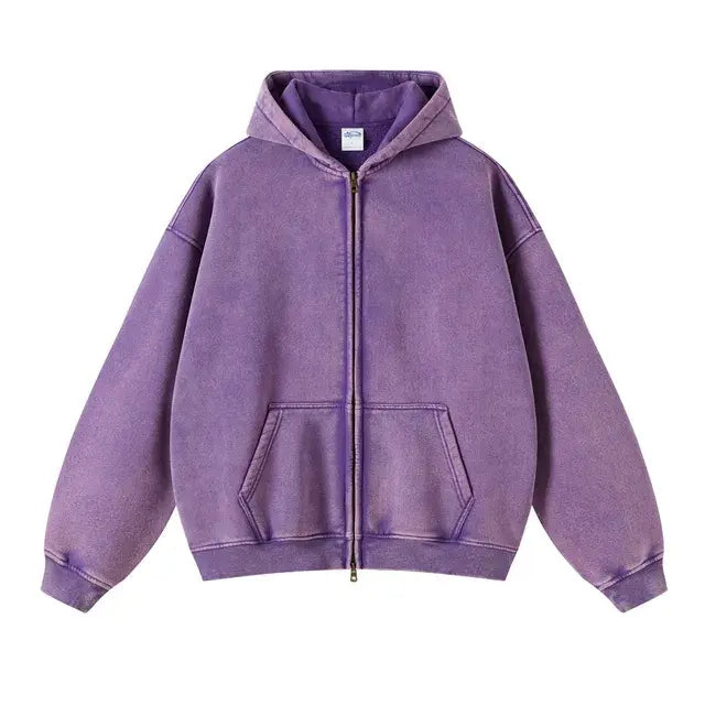 Hoodie met Rits / Warm Vest met Capuchon - Diverse Kleuren
