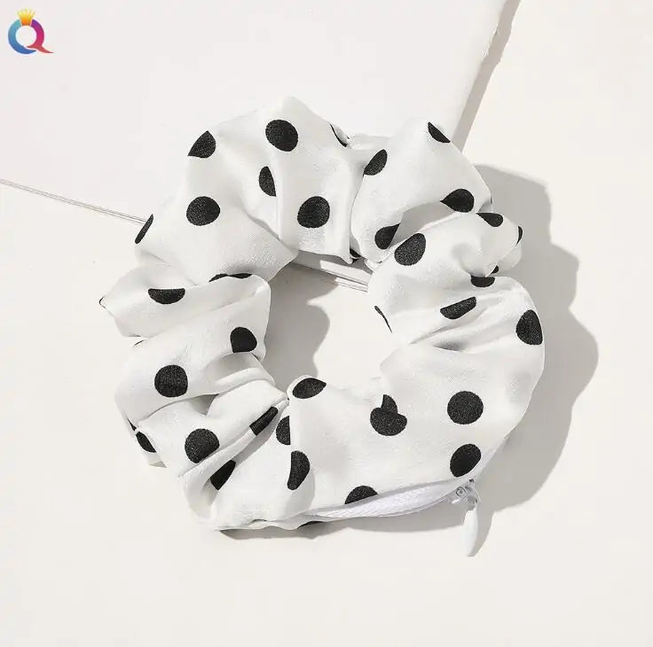 Scrunchie met Rits - Diverse Kleuren