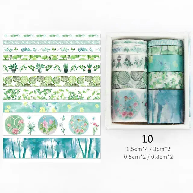 Washi Tapes 10 Stuks in 5 Verschillende Beedtes - Diverse Varianten