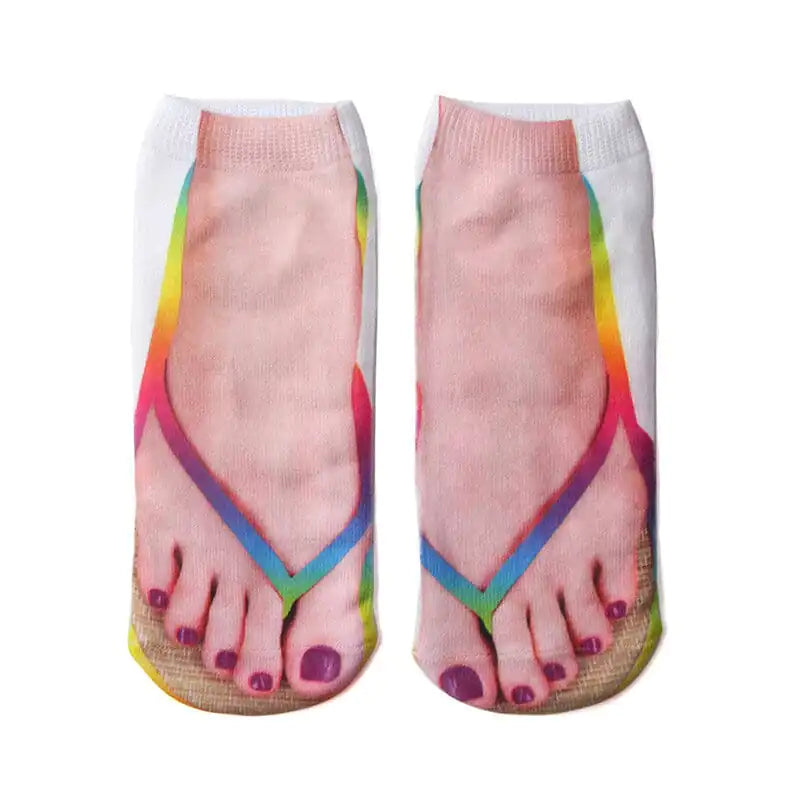 Sokken met Afbeelding van Slippers - Diverse Varianten