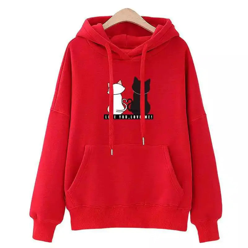 Hoodie met Print - Diverse Kleuren
