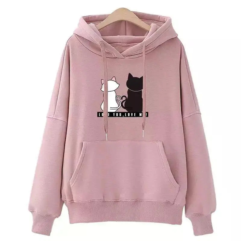 Hoodie met Print - Diverse Kleuren