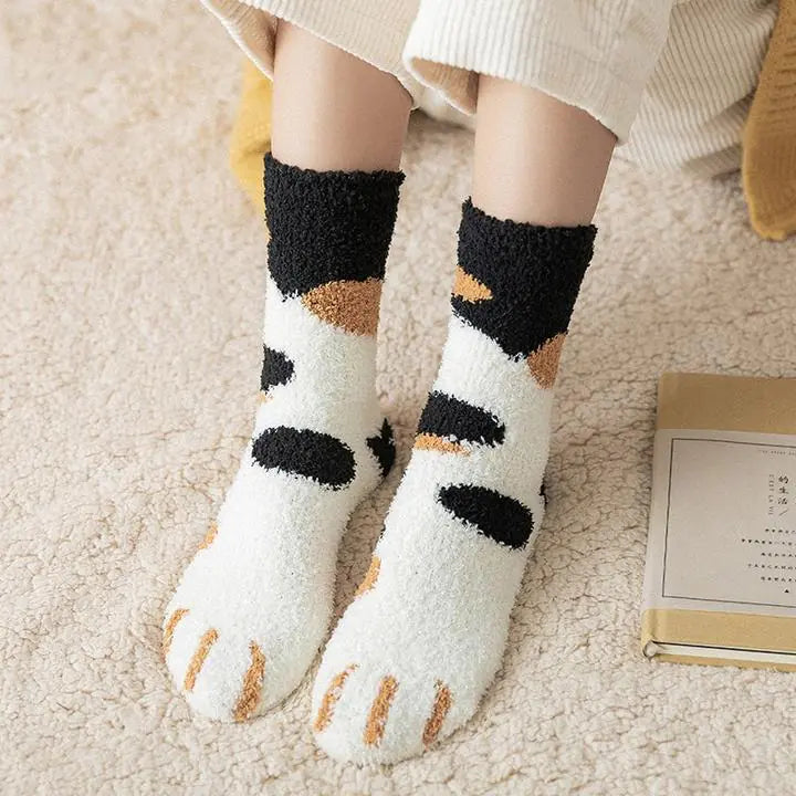 Fluffy Sokken met Print 3 Paar - Diverse Varianten