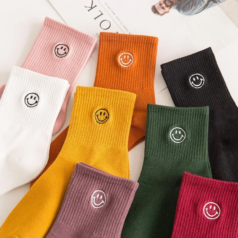 Happy Smiley Sokken - Diverse Kleuren