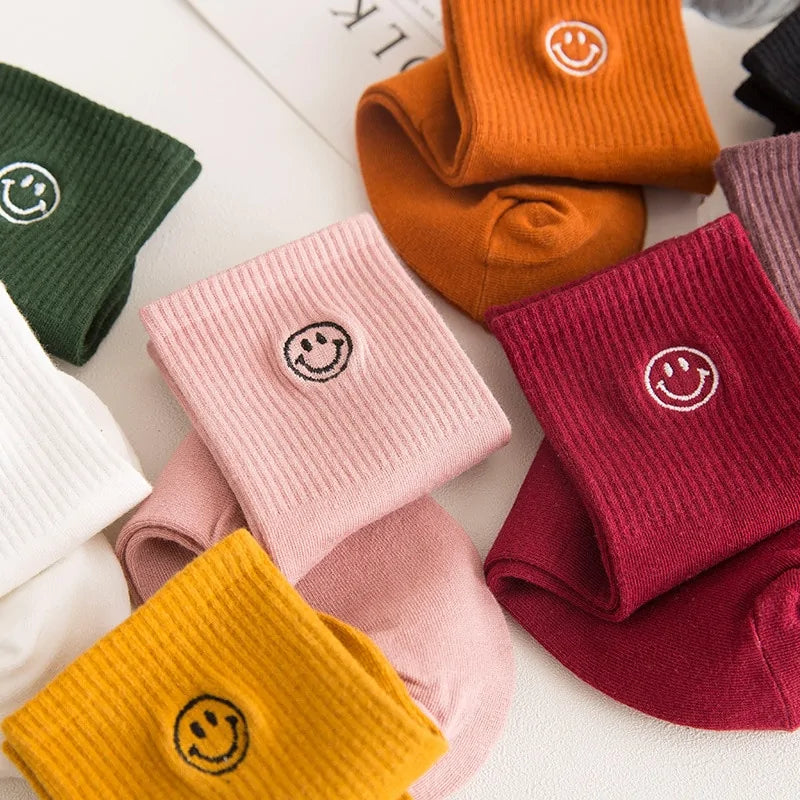 Happy Smiley Sokken - Diverse Kleuren