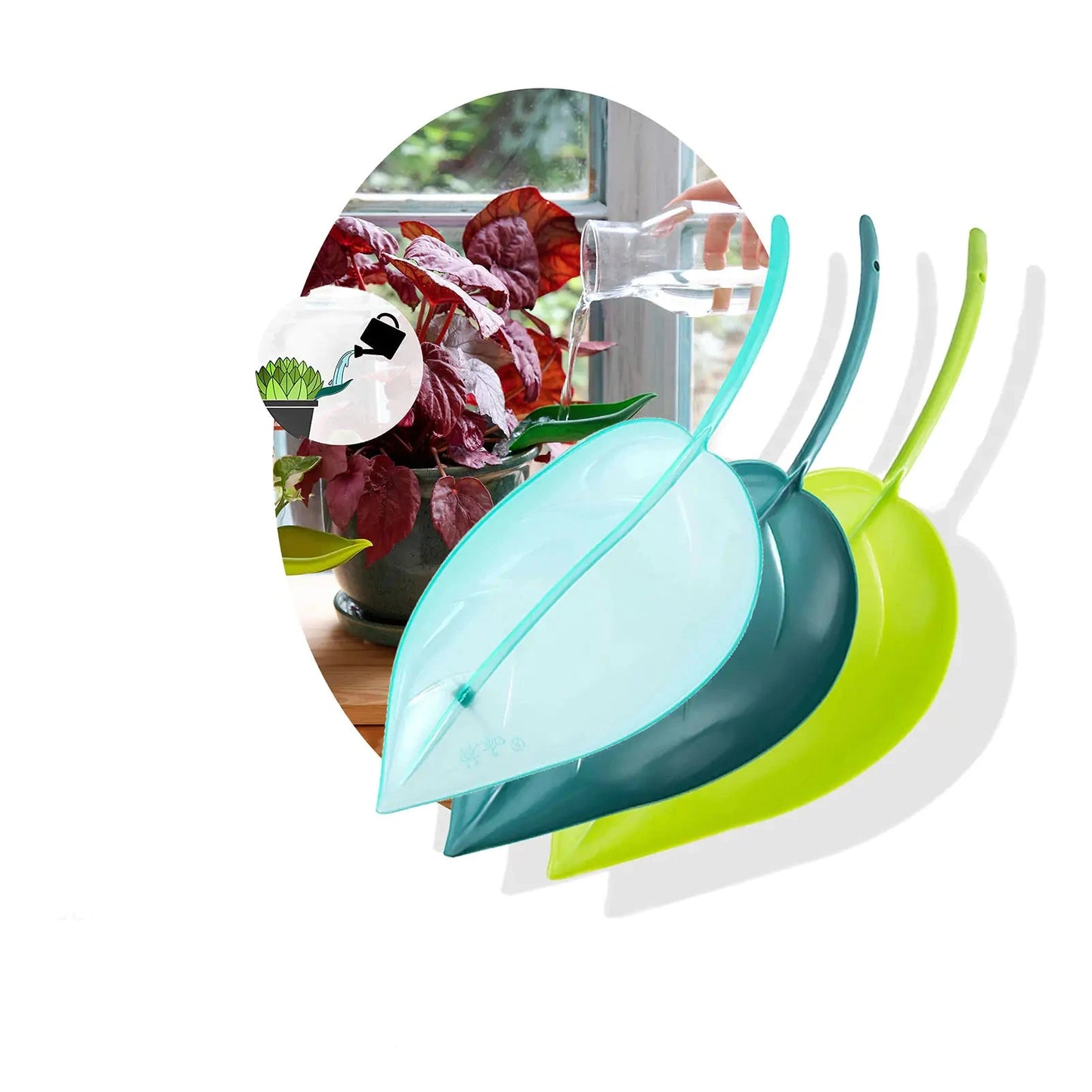 Groene en Blauwe Kunstbladeren 3 Stuks - Diverse Varianten