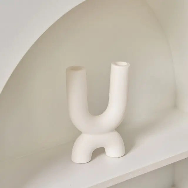 Witte Kaarsenhouders / Kandelaars Decoratie - Diverse Varianten