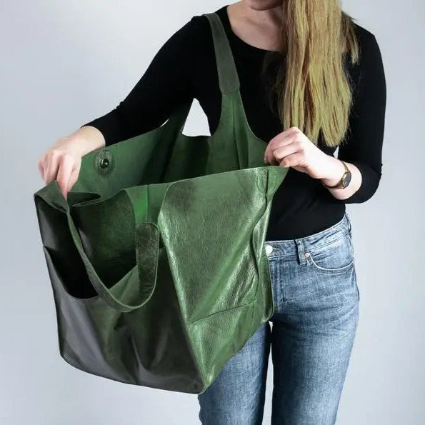 Extra Grote Schoudertas Kunstleer - Diverse Kleuren