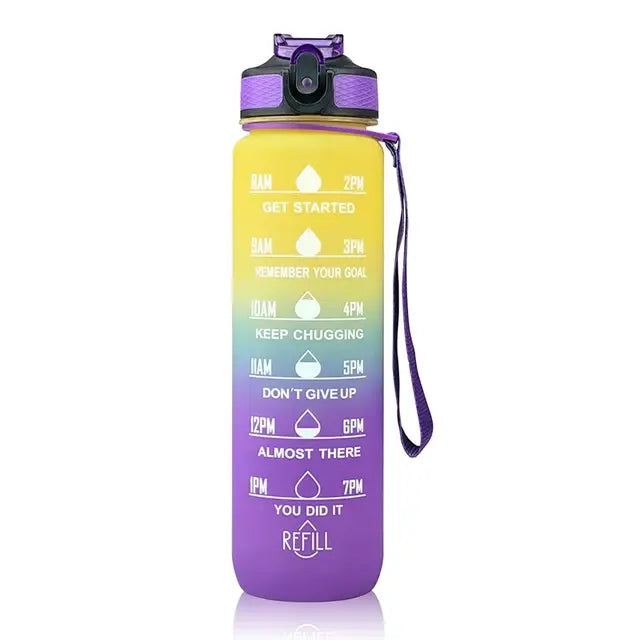 Drinkfles 1000ml / Water Bottle Sport Bidon Waterfles - Diverse Kleuren