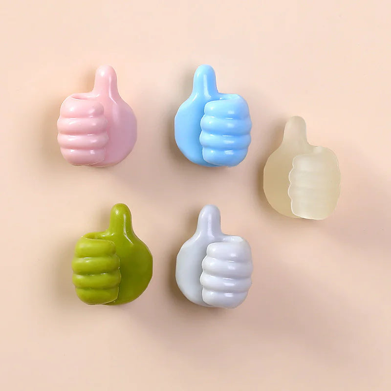 Multifunctional Hand Shaped Rubber Hooks - Diverse Kleuren