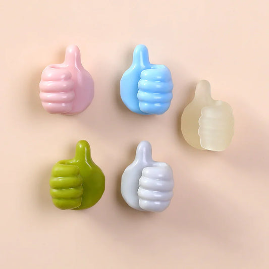 Multifunctional Hand Shaped Rubber Hooks - Diverse Kleuren