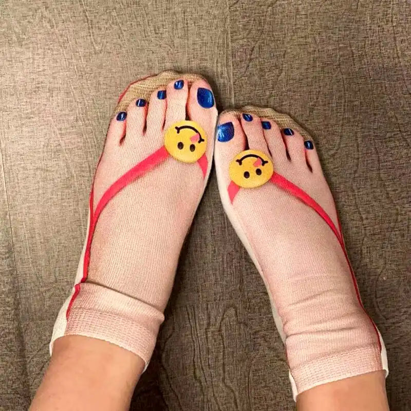 Sokken met Afbeelding van Slippers - Diverse Varianten