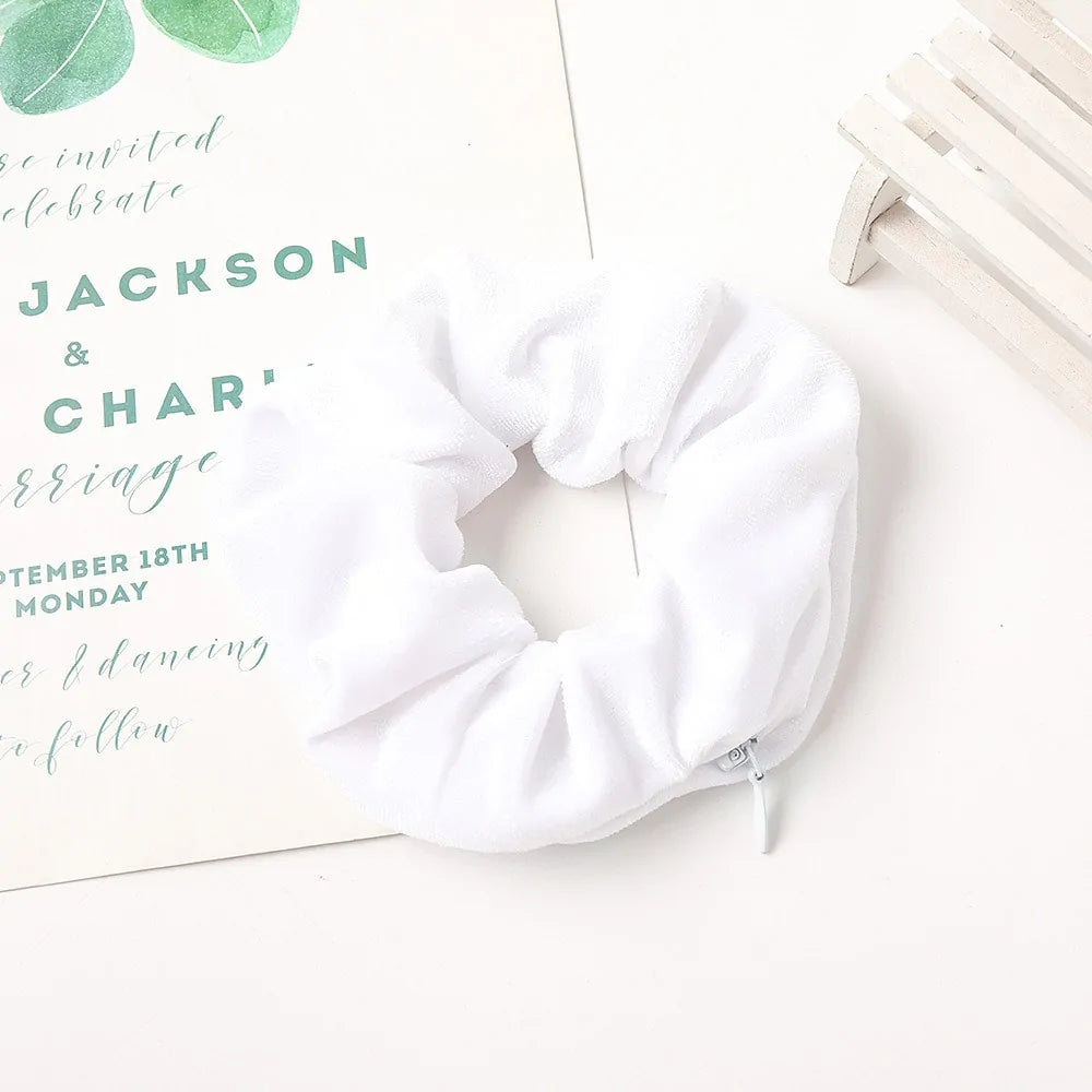 Scrunchie met Rits - Diverse Kleuren
