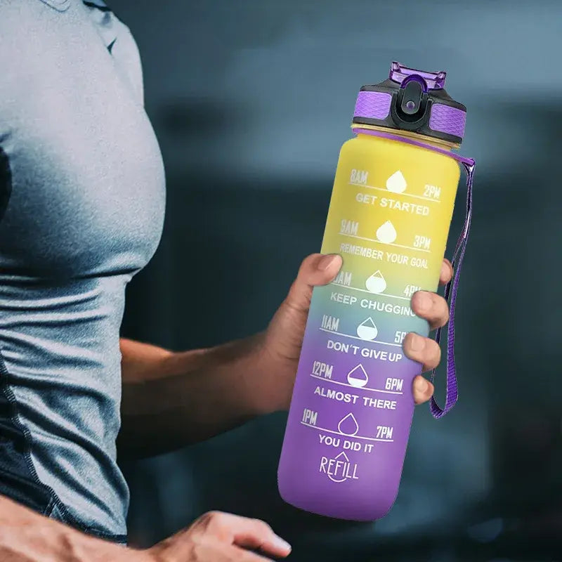 Drinkfles 1000ml / Water Bottle Sport Bidon Waterfles - Diverse Kleuren