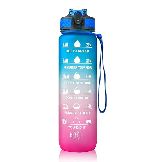 Drinkfles 1000ml / Water Bottle Sport Bidon Waterfles - Diverse Kleuren