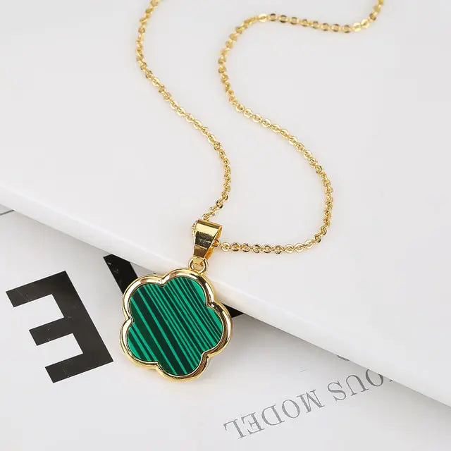 Goudkleurige Ketting met Bloemetje - Diverse Kleuren