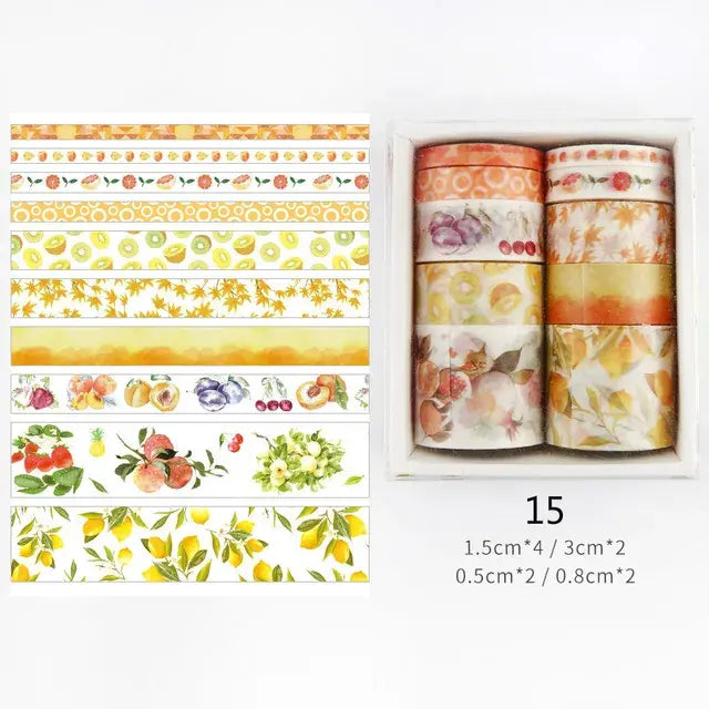 Washi Tapes 10 Stuks in 5 Verschillende Beedtes - Diverse Varianten