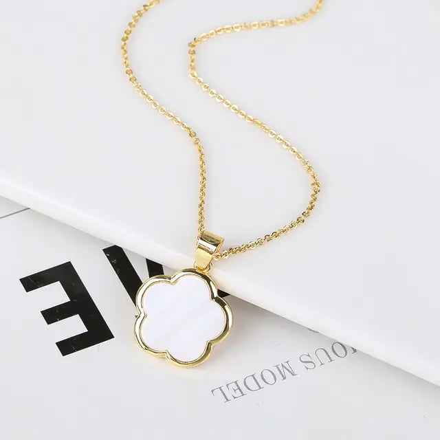 Goudkleurige Ketting met Bloemetje - Diverse Kleuren