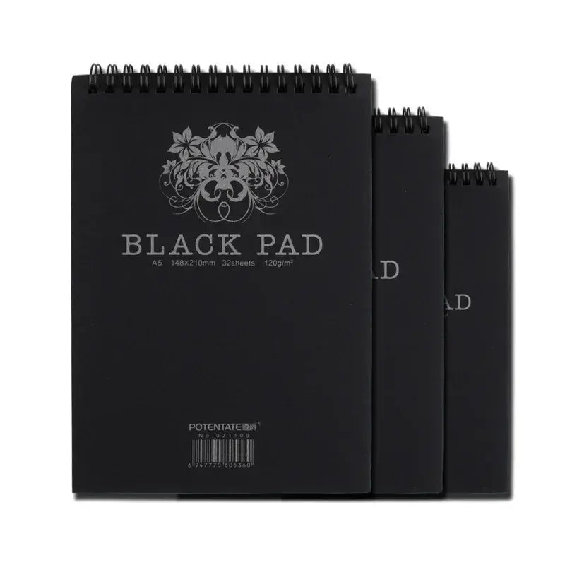 Sketchbook Zwart Papier Tekenschrift - Diverse Varianten
