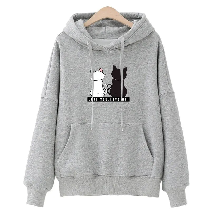 Hoodie met Print - Diverse Kleuren