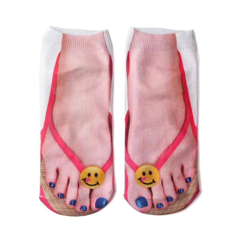 Sokken met Afbeelding van Slippers - Diverse Varianten
