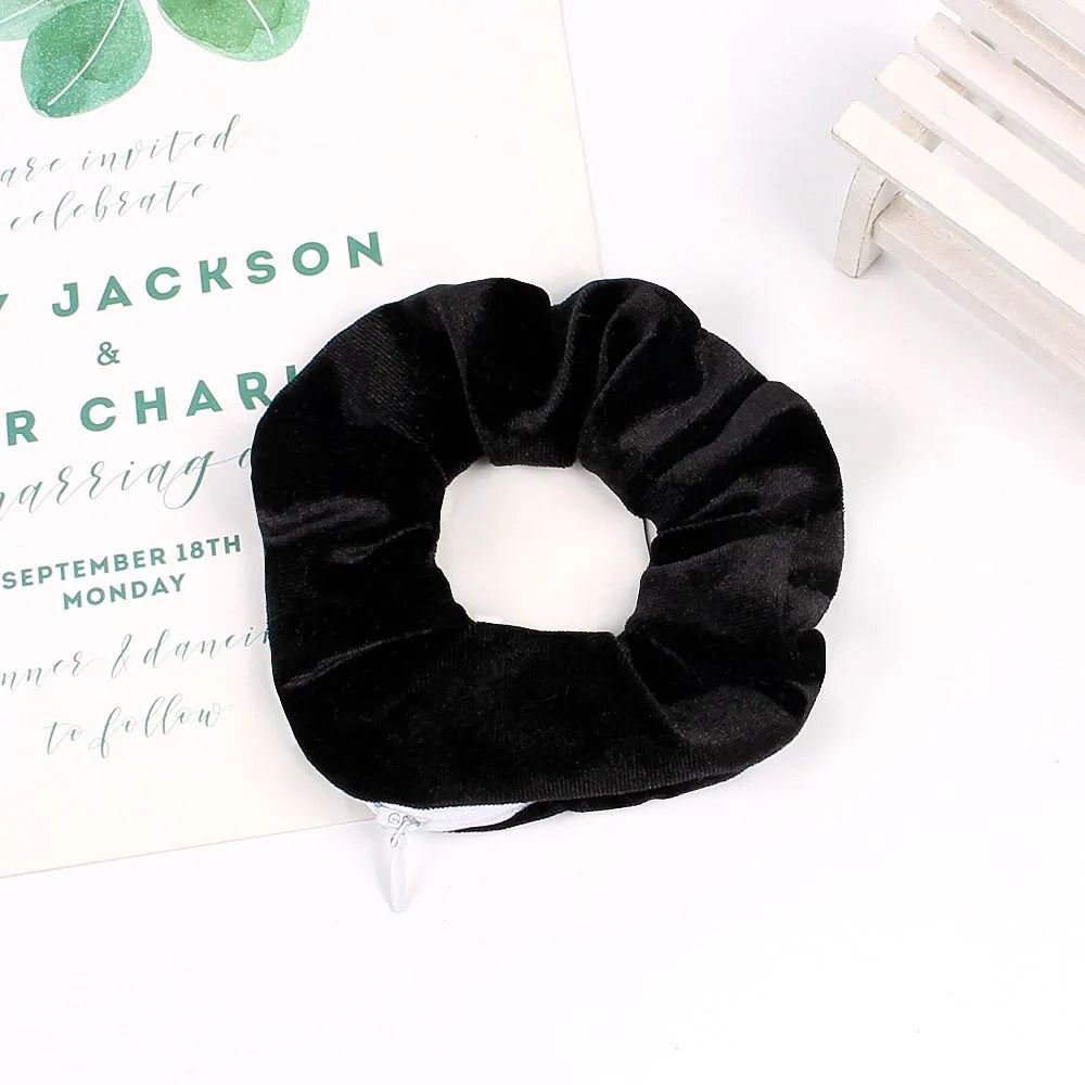 Scrunchie met Rits - Diverse Kleuren