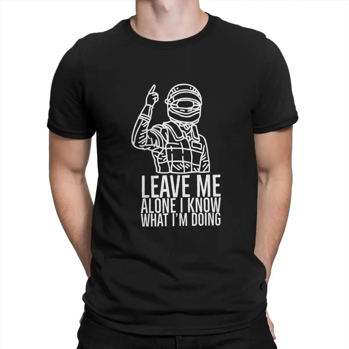 Leave Me Alone T-Shirt Zwart Wit - Diverse Maten